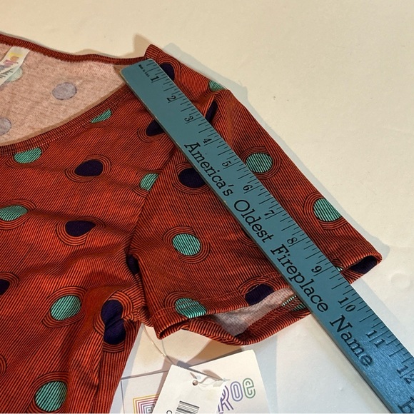 LuLaRoe NWT Polka Dot Short Sleeve Classic T Size XS - Picture 7 of 9